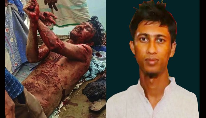 নিজ বাড়ির সামনে যুবলীগ কর্মীর গলা-হাতকাটা মরদেহ
