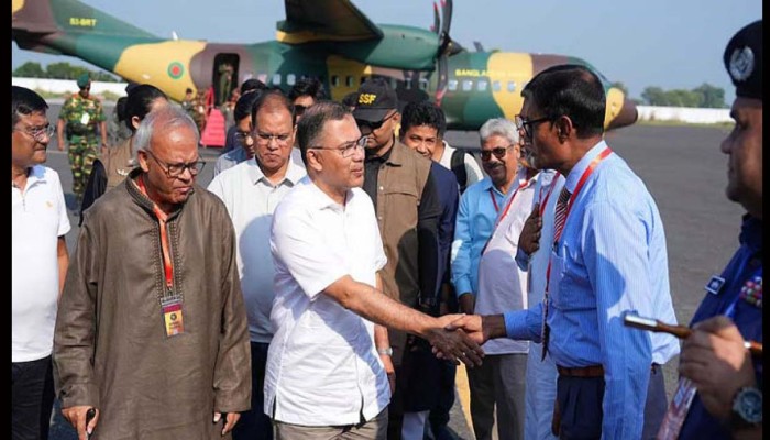 রাজশাহীতে পৌঁছেছেন প্রধানমন্ত্রী তারেক রহমান