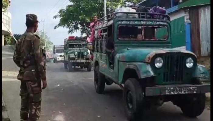 সাজেকে আইনশৃঙ্খলা বাহিনীর সঙ্গে অবরোধকারীদের গোলাগুলি