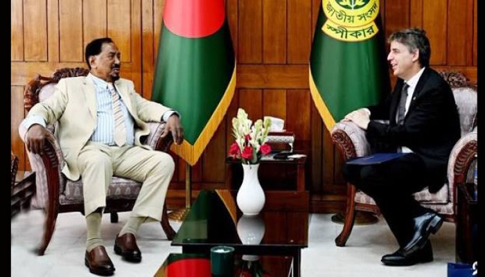 স্পিকারের সঙ্গে ঢাকায় নিযুক্ত সুইডেনের রাষ্ট্রদূতের সাক্ষাৎ