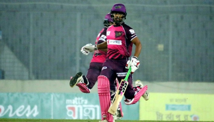 বরিশালের রানের পাহাড় টপকে টানা দ্বিতীয় জয় সিলেটের