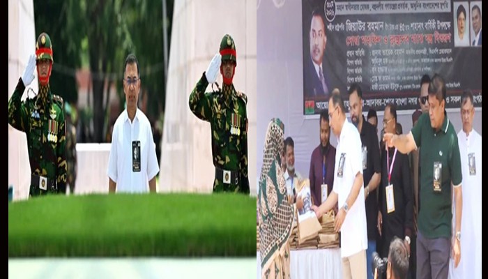 জিয়াউর রহমানের সমাধিতে প্রধানমন্ত্রীর শ্রদ্ধা