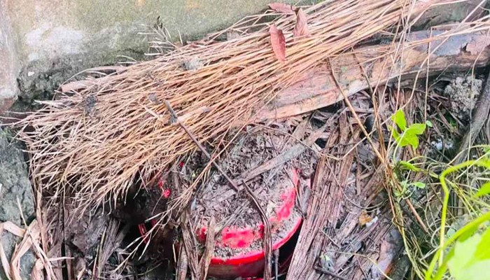 কবরস্থানে মিলল ককটেল মজুতের গোপন আস্তানা