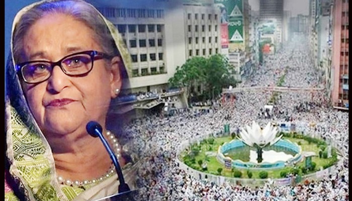 শাপলা চত্বর হত্যাযজ্ঞের প্রধান আসামি শেখ হাসিনা