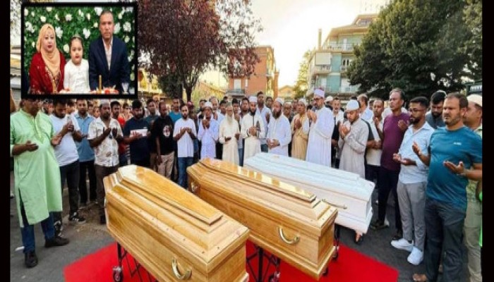 ইতালিতে স্ত্রী-কন্যাসহ নোয়াখালীর বাবুলকে হত্যা, দেশে এলো ৩ লাশ