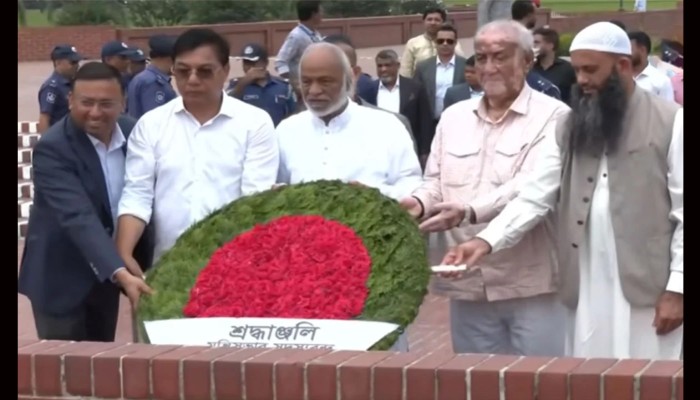 জাতীয় স্মৃতিসৌধে নবনিযুক্ত মন্ত্রী-প্রতিমন্ত্রীদের শ্রদ্ধা
