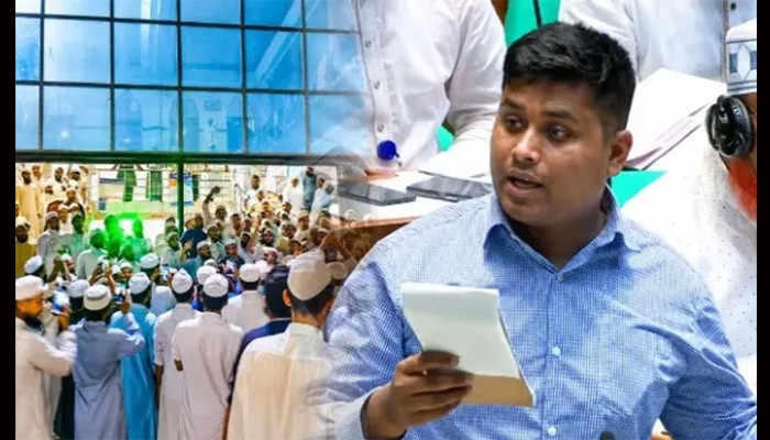 হাসনাতের বক্তব্যের প্রতিবাদে বিক্ষোভ