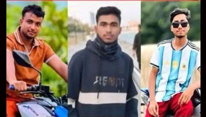সড়ক দুর্ঘটনায় তিন বন্ধু প্রাণ হারিয়েছেন